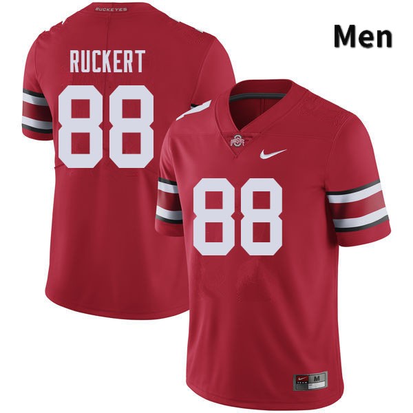 Ohio State Buckeyes Jeremy Ruckert Men's #88 Red Authentic Stitched College Football Jersey